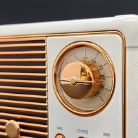 Speaker Bluetooth Portabel HM11 Retro Vintage Stereo Bass dengan Radio FM Mini, Cocok untuk Hadiah, Dekorasi Rumah & Santai