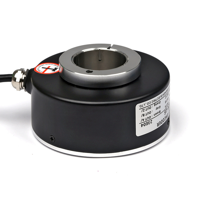Rotary Encoder Factory Price OD 80mm Full Hollow Shaft 30mm DC5V Long Line Diver Output Type Incremental Rotary Encoder 1024PPR