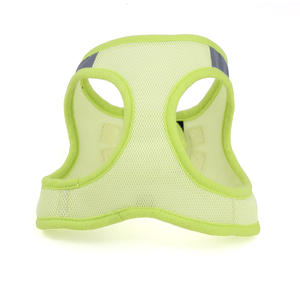 小型中型犬猫用ダブルDリング,反射無し天気メッシュステップインエアドッグハーネス - Product Image 2
