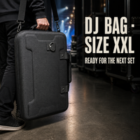 Étui pour contrôleur DJ XXL avec coque renforcée en EVA et rembourrage en mousse alvéolée pour le transport et la protection de grandes consoles de mixage