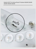 Kit de rétrofit magnétique 5CCT 12W 18W 24W réglable, panneau LED CE ERP ETL FCC RoHS pour remplacement de ventilateur lumineux
