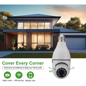 Eseecloud กล้องวงจรปิดไร้สาย Wi-Fi 1080P IP, กล้องมองกลางคืนหลอดไฟรักษาความปลอดภัยในร่ม360 PTZ สำหรับบ้านสัตว์เลี้ยงทารกรับประกัน1ปี - Product Image 2