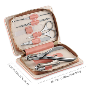 Juego <span class=keywords><strong>de</strong></span> <span class=keywords><strong>manicura</strong></span> <span class=keywords><strong>y</strong></span> <span class=keywords><strong>pedicura</strong></span> <span class=keywords><strong>de</strong></span> 8 piezas <span class=keywords><strong>de</strong></span> alta calidad, cortaúñas <span class=keywords><strong>de</strong></span> acero inoxidable con herramientas <span class=keywords><strong>de</strong></span> recorte grueso, bolsa con cremallera <span class=keywords><strong>de</strong></span> <span class=keywords><strong>Amazon</strong></span> - Product Image 4