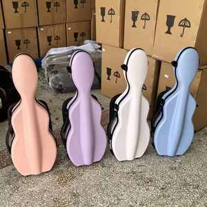 Estuche para Violín de Fibra de Vidrio Colorido con Forma de Violonchelo, Portátil, Precio de Fábrica Sinomusik, VFC-05 - Product Image 1