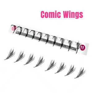 Extensions de cils effet <span class=keywords><strong>anime</strong></span> à pointes, cils manga effilés, naturels mats et scintillants, en PBT, sans cruauté animale, OEM disponible - Product Image 5