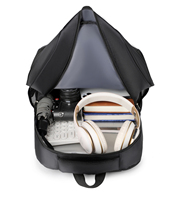 Sac à dos d'affaires unisexe personnalisé pour ordinateur portable, fermeture éclair, résistant à l'eau, Oxford léger, multi-poches, sac à dos de voyage grande capacité