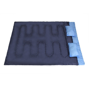 Haute qualité <span class=keywords><strong>hiver</strong></span> Camping en plein air Double <span class=keywords><strong>sac</strong></span> <span class=keywords><strong>de</strong></span> <span class=keywords><strong>couchage</strong></span> pour Couples enveloppe <span class=keywords><strong>2</strong></span> oreillers en Fiber creuse Polyester pour temps froid - Product Image 5