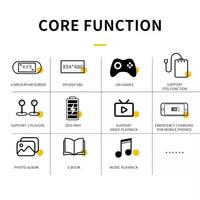 Console de jeu portable SF3000 avec écran IPS de 4,5 pouces, 15000 jeux intégrés, sans fil 2,4 GHz, batterie 3000 mAh