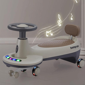 Voiture à bascule pour enfants, jouet pour enfants de 3 à 6 ans, avec lumières musicales, roues pivotantes, pour jouer à l'intérieur et à l'extérieur - Product Image 2