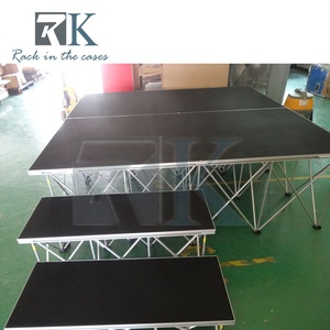 Plataforma de Escenario de Aluminio, Escenario Modular Inteligente, Kit de Escenario Móvil para Eventos con Escaleras - Product Image 5