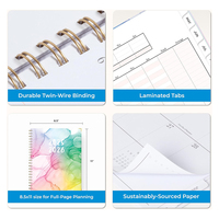 Agenda Diaria y Semanal Personalizada Prolead A5 con Espiral, Cubierta de Papel Ecológico, Logotipo en Dorado, 80 Hojas