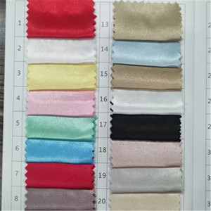 畅销100% 涤纶编织米卡多丝缎面料防静电重量级180克/米固体婚纱服装 - Product Image 5