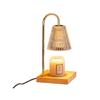 Lampe chauffe-cire intelligente pour aromathérapie avec réglage du temps et de la hauteur, diffuseur de parfum, lampe chauffe-bougie RGB