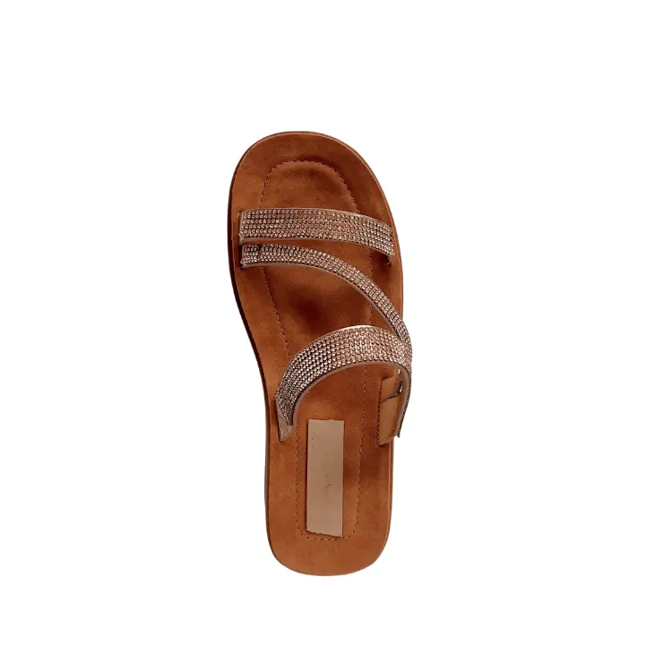 Gute Qualität Summer Seaside Elegante Damen Sandalen Pu Flache Sandalen Luxus Sandalen