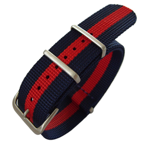 Vente chaude NatoNylon Toile Rayé Côtelé Tissé <span class=keywords><strong>Bracelet</strong></span> De <span class=keywords><strong>Montre</strong></span> Ceinture De Sécurité Bandes De Poignet 12 14 16 18 <span class=keywords><strong>20</strong></span> 22 24 <span class=keywords><strong>mm</strong></span> Sangles En <span class=keywords><strong>Tissu</strong></span> - Product Image 4