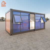 Maison conteneur modulaire préfabriquée personnalisable en kit 10ft 20ft 30ft 40ft – Bâtiment de bureau moderne, antirouille et résistant au vent
