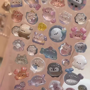 สติกเกอร์นูน 3 มิติ รูปทรงกลม กันน้ำ ใช้ซ้ำได้ สีสันสดใส  ผิวด้านเคลือบลามิเนต  ตกแต่งได้ทุกวัน เป็นมิตรกับสิ่งแวดล้อม มีสินค้าพร้อมส่ง - Product Image 1