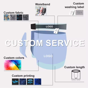卸売 カスタム メンズ スタイリッシュ ボクサーショーツ 無地 アンダーウェア フリーサイズ 通気性 ロゴ入り ユース ボクサーブリーフ - Product Image 6