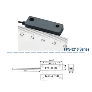 L32xW10xH6mm Mini interruptor de proximidade de cana encapsulado de plástico/sensor de cana magnética para alarme de posição de limite
