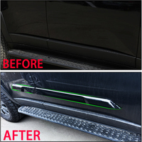 Pièces de décoration extérieure de voiture Moulage latéral de porte Protection Garniture Kits de carrosserie pour Toyota Land Cruiser Prado LC250 2024