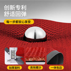 พรมเช็ดเท้าแบบยืดหยุ่นลายดอกไม้ รุ่น Joyful And Peaceful Knot รูปทรงสี่เหลี่ยมผืนผ้า สำหรับใช้งานกลางแจ้ง ซักล้างได้ ไม่ลื่น ผลิตจากเส้นใยโพลีเอสเตอร์ - Product Image 3