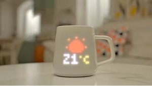 Tazas de Regalo Inteligentes con IA 2026: Taza Interactiva con Pantalla de Píxeles, Recordatorios Inteligentes y Voltaje de 6V para Diversión - Product Image 3