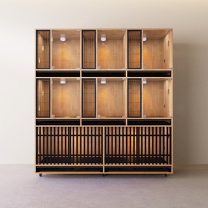 Kunden spezifische Luxus umwelt freundliche Holz Haustier käfige für Katzen Hunde Atmungsaktive wasch bare Katzen bett Höhle Schutz fest verpackt Karton - Product Image 4