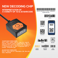 Lecteur de codes-barres 2D à montage fixe NETUM NT-480, scanner de codes QR programmable automatique pour ligne de production