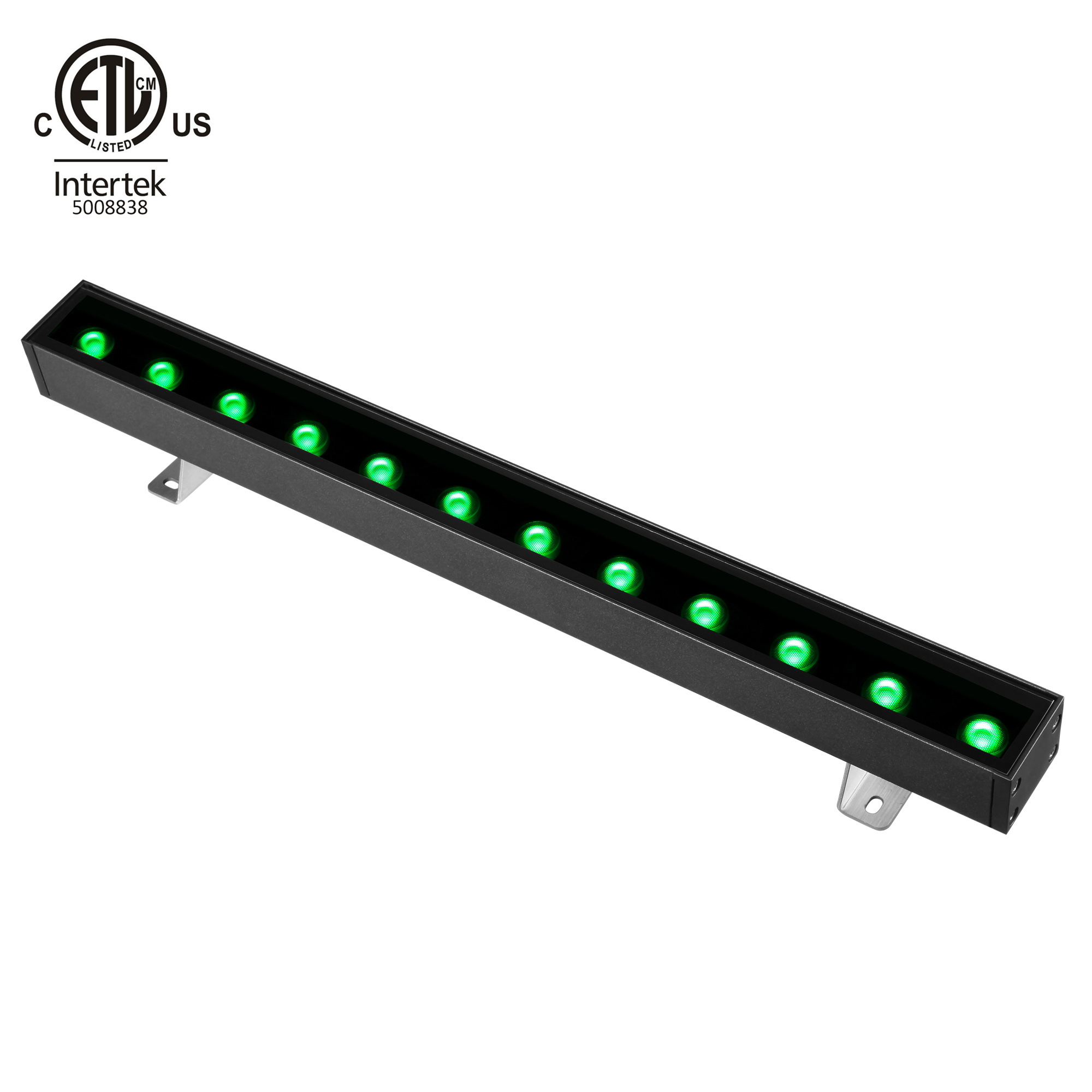 36W ETL de Color RGB transformar al aire libre Control DMX llevó la luz de la arandela de la pared