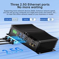 Mini PC Industrial Equipado con Core I7-1260P, 12 Núcleos 16 Subprocesos, Frecuencia Turbo Máxima: 4.7GHz, 18MB de Caché. Windows 11 Pro