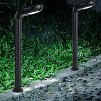Lampe solaire LED haute puissance à haut lumen, étanche IP65, avec capteur de lumière, 6000K lumière du jour, en alliage d'aluminium, télécommande pour jardin et pelouse