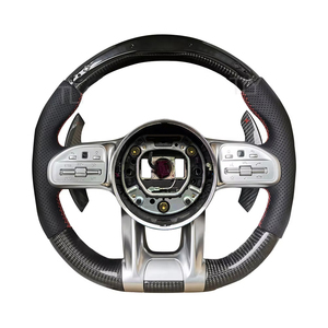 Volante de Fibra de Carbono LED para Mercedes Benz C217 W221 W222 S63 C63 GLA45 C43 SLC <span class=keywords><strong>43</strong></span> R172 <span class=keywords><strong>AMG</strong></span> W205 <span class=keywords><strong>CLA</strong></span> GLA 45 Class - Product Image 5