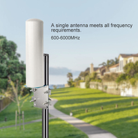 Antenne omnidirectionnelle large bande RFLink RF008 600-6000 MHz 6dBi, tube cylindrique ABS, câble de sortie RP-Male, appareil IoT, routeur WiFi 6E