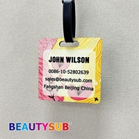 Étiquettes de bagages vierges en MDF enduites par sublimation BEAUTYSUB, étiquettes vierges pour transfert thermique Longstar pour impression de logo personnalisé