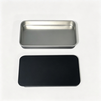 Boîte en étain rectangulaire miniature personnalisée avec charnière, 60x34x11mm, vide, pour bonbons, chocolats, emballage alimentaire
