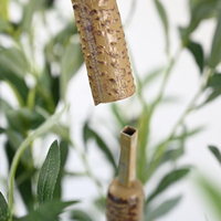 Arbre d'olivier artificiel épais de 180 cm, style bohème, à 4 sections détachables, pour la décoration intérieure de café ou de restaurant bohème
