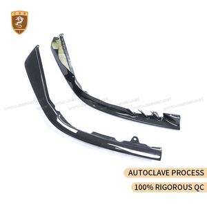 Spoiler de pare-chocs avant en fibre de carbone sèche pour Ferrari SF90, style OEM, séparateur avant, pièces de carrosserie - Product Image 3