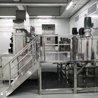Mélangeur d'émulsion de dentifrice de dispersion de mélange sous vide Mélangeur cosmétique industriel Mélangeur d'homogénéisateur sous vide