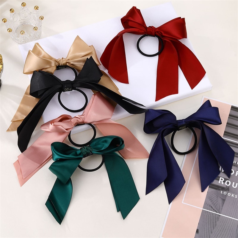 Korean Fashion Bow Scrunchies High Sense