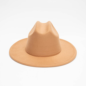 Sombrero <span class=keywords><strong>de</strong></span> Ala Ancha Plana 100% <span class=keywords><strong>Lana</strong></span> al por Mayor en Stock, Versátil Sombrero <span class=keywords><strong>de</strong></span> Moda Primavera para Hombre y Mujer, Ideal para Fiestas y Uso Casual al Aire Libre - Product Image 3