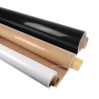 Rouleau de tissu en PTFE isolant, imperméable, antiadhésif, résistant aux hautes températures et ignifuge, en fibre de verre enduite de PTFE