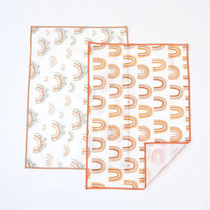 Matelas à langer pour bébé portable et pliable personnalisé en polyester imperméable avec impression pour matelas à langer - Product Image 1