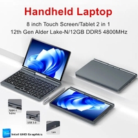 Mini Laptop Económica de 8 Pulgadas con CPU N150, Windows 11, Cámara Frontal de 2.0 Megapíxeles, Pantalla Táctil, Ideal para Estudiantes y Juegos