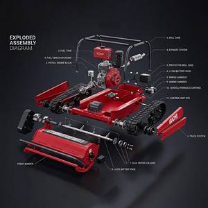 <span class=keywords><strong>Tondeuse</strong></span> à gazon robotisée intelligente à démarrage électrique avec puissant moteur diesel pour vergers et vignobles - Product Image 3