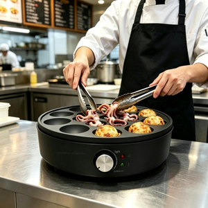 Máquina para Hacer Crepas y Panqueques Eléctrica Multifuncional Portátil Antiadherente para Cocina, <span class=keywords><strong>Desayuno</strong></span> y Meriendas - Product Image 5