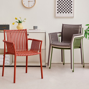 Garden <b>Chair</b> <b>Plastic</b> Outdoor Armchair Simple Backrest <b>Dining</b> <b>Chair</b> Balcony Patio Use - Product Image 3