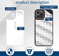 Coque de téléphone transparente souple en TPU avec impression par sublimation 2-en-1 pour iPhone 17, 16, 15, 14, 13, 12, 11, X, Xr, Pro Max, avec protection en PC à rainures
