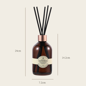 Gentle Aroma <b>Reed</b> <b>Diffuser</b> 24cm Glass Bottle With <b>Reeds</b> Long Lasting Fragrance <b>For</b> Home Bedroom Living Room Bathroom - Product Image 1