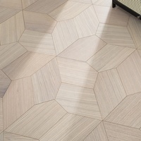Nouveau parquet en bois composite multicouche à motifs géométriques irréguliers, en chêne naturel façonné en pentagone