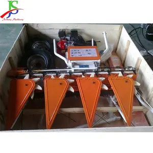 Multi function hand pushed reed mulberry wicker harvester corn straw cutting drying machine